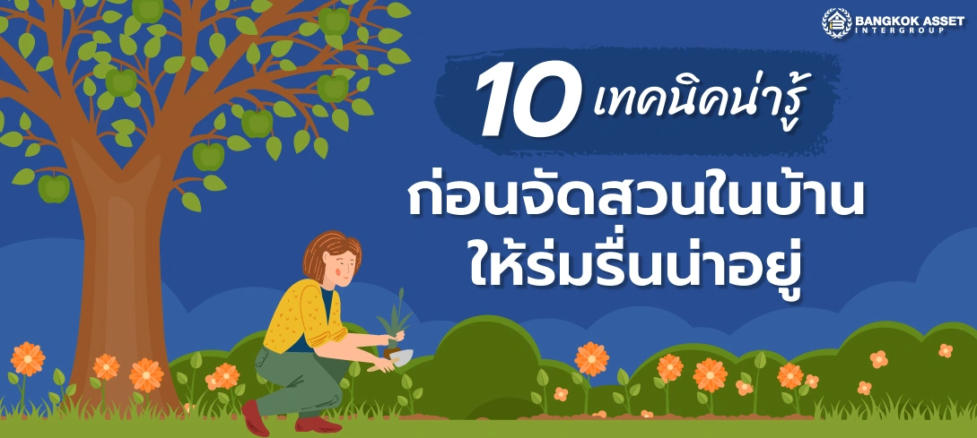 10 เทคนิคน่ารู้ ก่อนจัดสวนในบ้านให้ร่มรื่นน่าอยู่