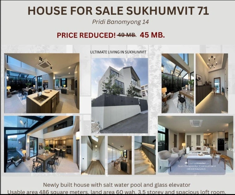 บ้านสร้างใหม่ ใกล้ทองหล่อ เอกมัย และBTS