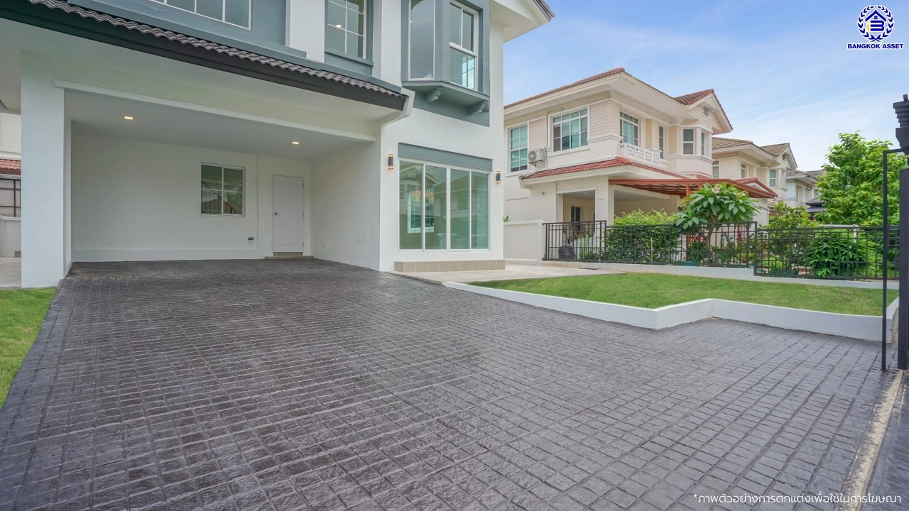 บ้านมือสองตกแต่งใหม่ โครงการ ชัยพฤกษ์ บางบัวทอง เนื้อที่ 78.4 ตร.ว. พื้นที่ใช้สอย 296.86 ตร.ม. ฟังก์ชัน 3 ห้องนอน 3 ห้องน้ำ จอดรถได้ 2 คัน พร้อม Facilities โครงการครบครัน ทำเลติดถนนบางกรวย-ไทรน้อย เชื่อมต่อถนนกาญจนาภิเษก ใกล้เซ็นทรัลเวสต์เกต และรถไฟฟ้าสายสีม่วง "สถานีบางพลู"